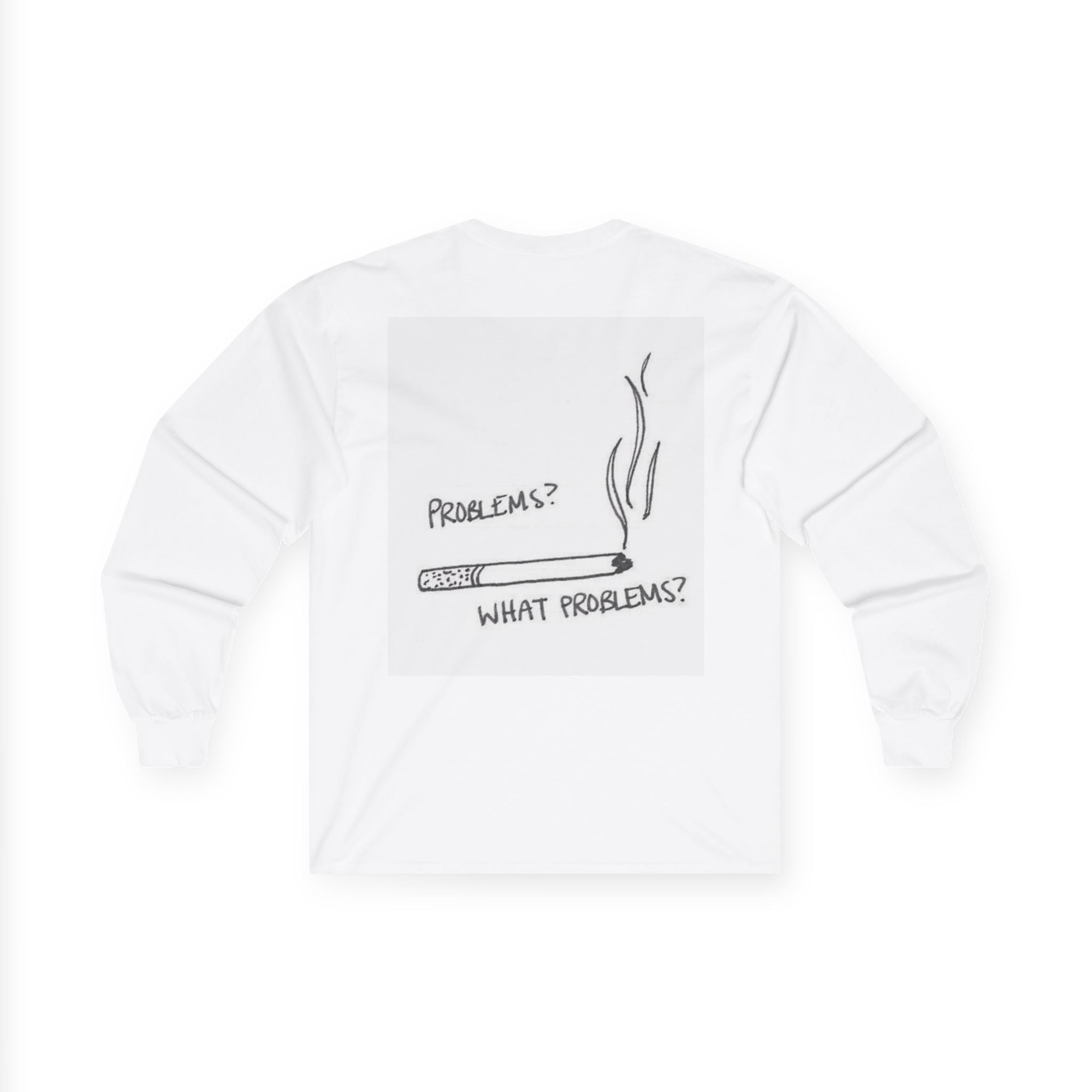 What Problems? Casual Long Sleeve Tee for Relaxed Vibes, Perfect for Gift Giving, Everyday Wear, Party, or Celebrations, Features 'Problems? What [...]