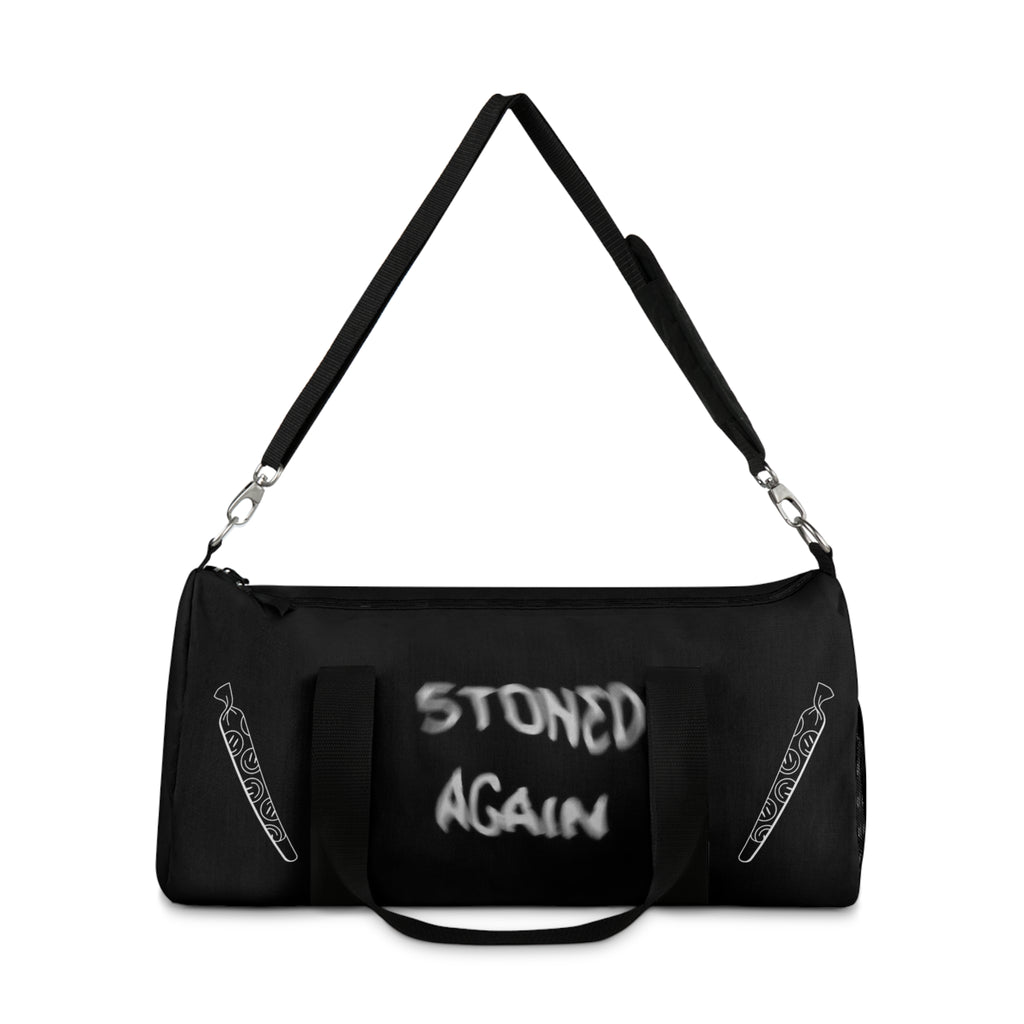Stoned Again Duffel Bag - Trendy Gym Bag, Weekend Getaway Bag, Gift for Smokers, Urban Sport Bag, Travel Tote
