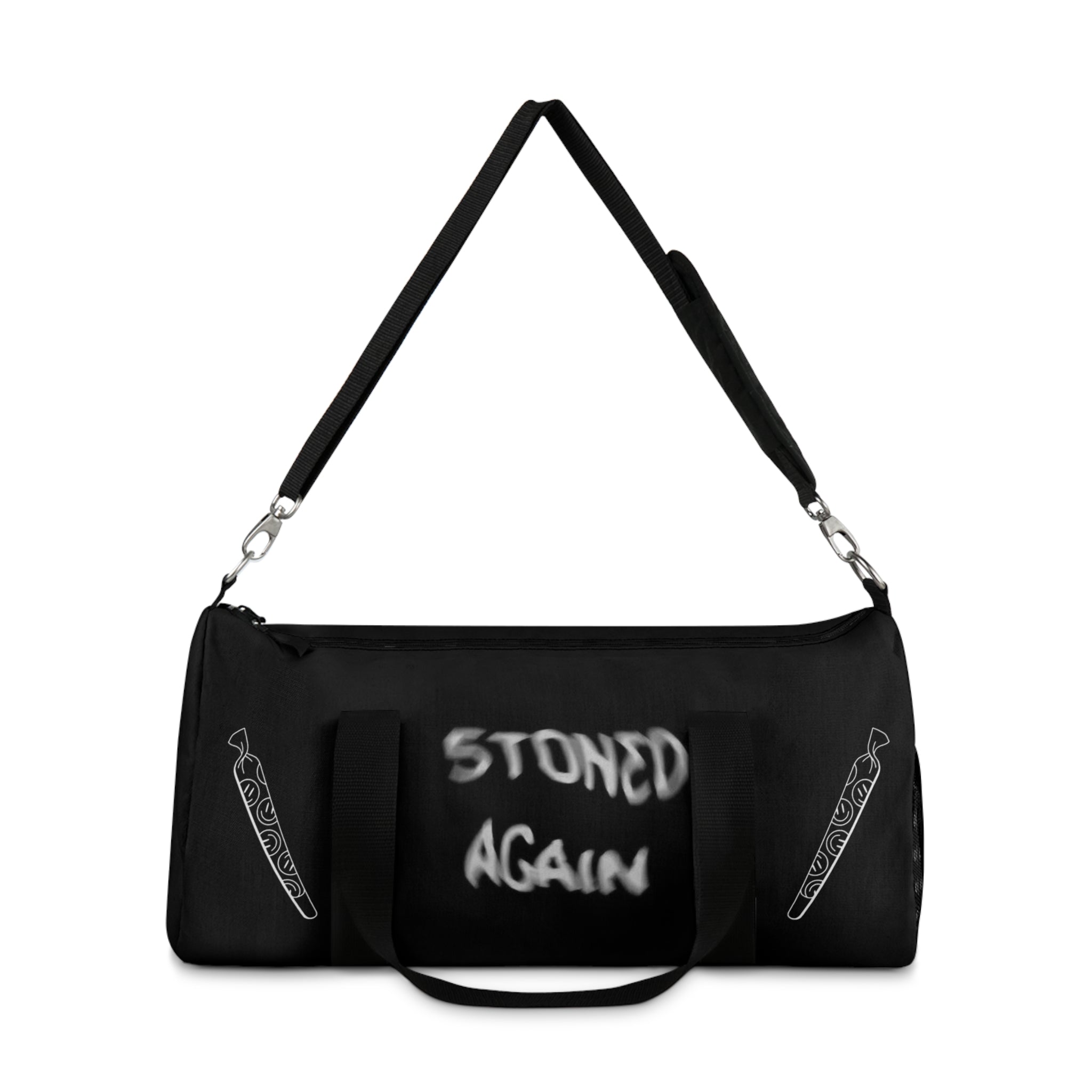 Stoned Again Duffel Bag - Trendy Gym Bag, Weekend Getaway Bag, Gift for Smokers, Urban Sport Bag, Travel Tote